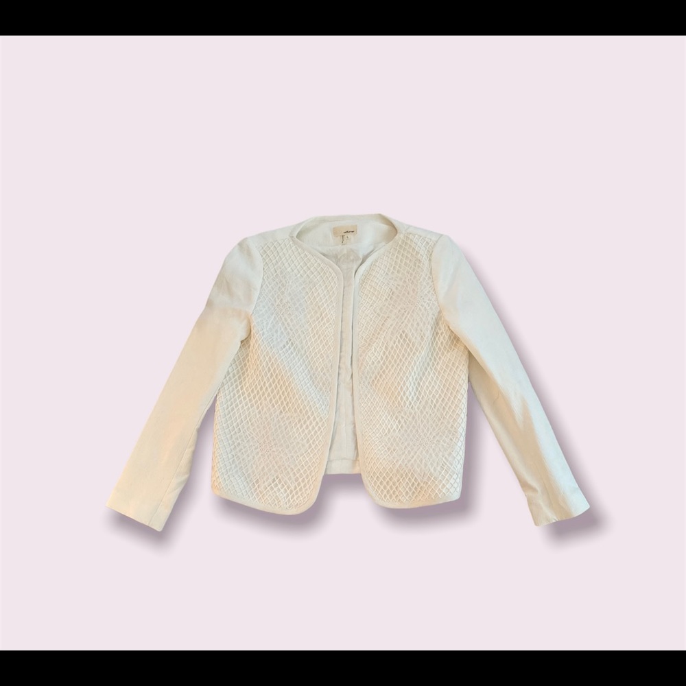 NWT - Cropped Crochet Jacket, size large - Picture 2 of 4